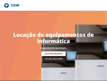 Tablet Screenshot of cxw.com.br